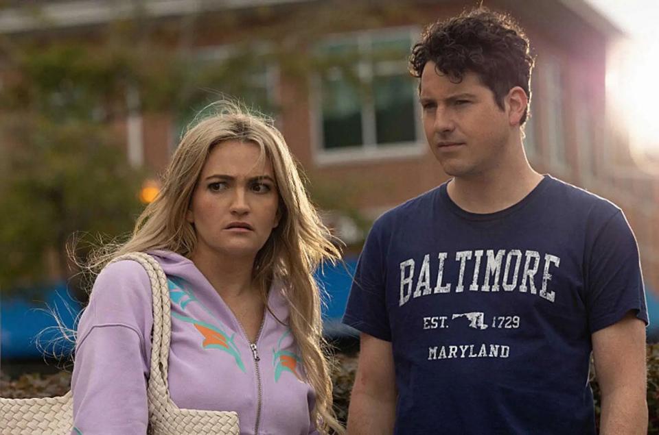 Jamie Lynn Spears and Sean Flynn in "Zoey 102," which shot in the Wilmington area in early 2023.