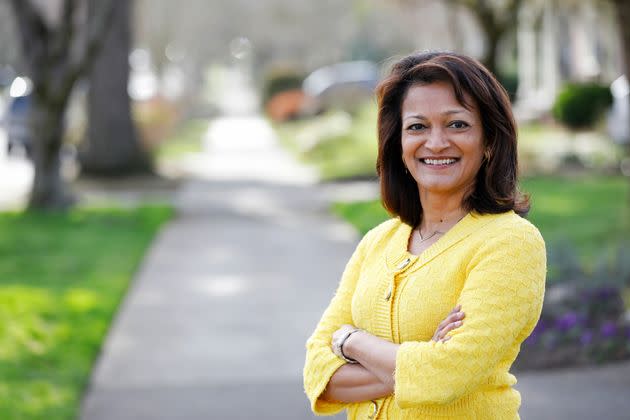 Susheela Jayapal, a Multnomah County commissioner and older sister to Rep. Pramila Jayapal (D-Wash.), is the left-wing favorite to represent an open Portland district.