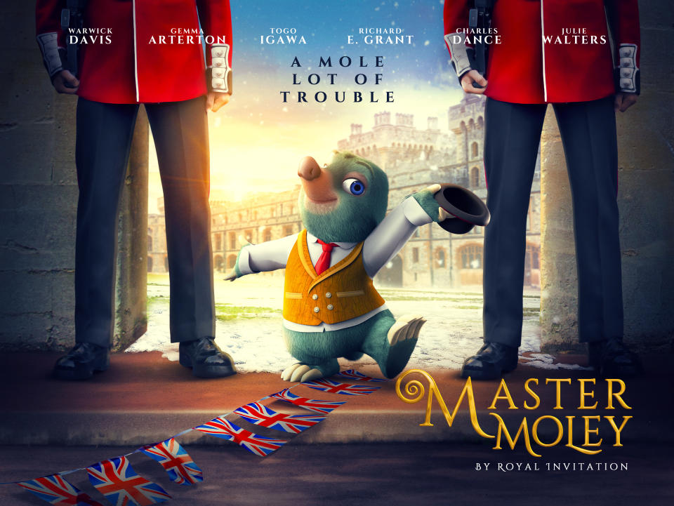 Warwick Davis is also lending his voice to Master Moley: By Royal Invitation (Boomerang)