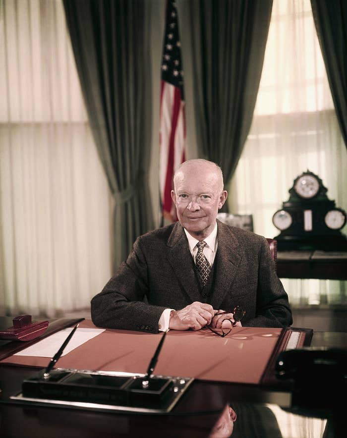 Eisenhower in the Oval Office