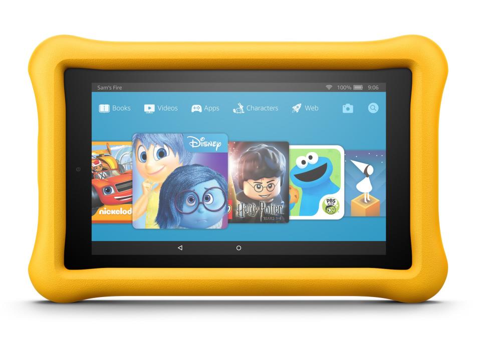 Amazon's Fire HD 8 Kids Edition Yellow tablet