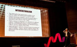 Stampede Management's Ted Chung explains why interculturalism is necessary for a global market. (Contributed photo by Francis Brew)