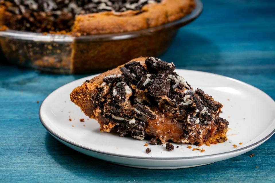 Cookie Dough Brownie Pie