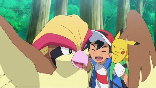 小智終於與比雕重逢了！（翻攝アニメ「ポケットモンスター」公式推特）