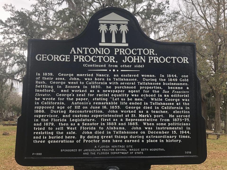 Proctor Memorial signage. Jane Landers, <a href="http://creativecommons.org/licenses/by/4.0/" rel="nofollow noopener" target="_blank" data-ylk="slk:CC BY;elm:context_link;itc:0;sec:content-canvas" class="link ">CC BY</a>