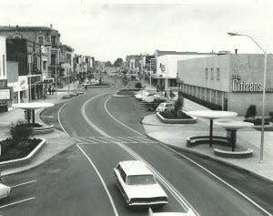 The serpentine route of Main Street Denison became synonymous with downtown.