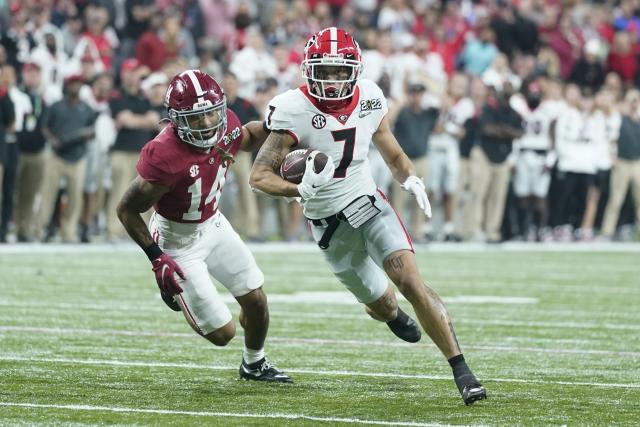 NCAA football Jermaine Burton transferring to Alabama Yahoo Sports