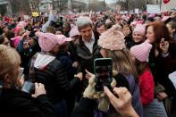 <p>Former U.S. Secretary of State John Kerry walks to join the Women’s March on Washington, after the inauguration of U.S. President Donald Trump, in Washington, DC, U.S. January 21, 2017. (REUTERS/Brian Snyder) </p>