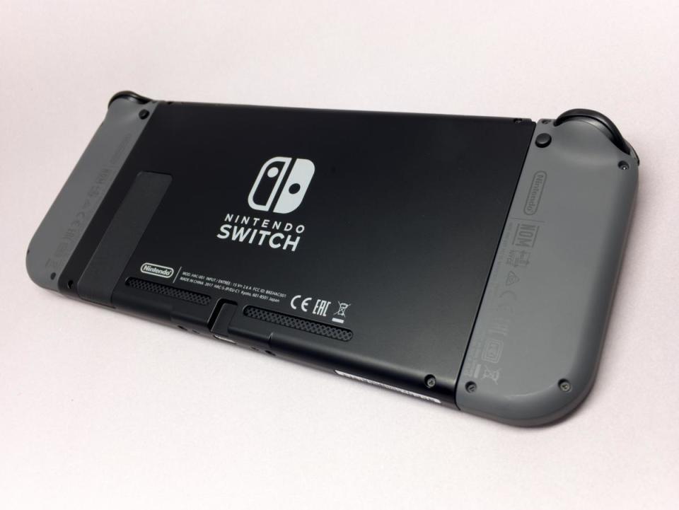 現行 Switch 機身設計。（圖片來源：筆者攝）