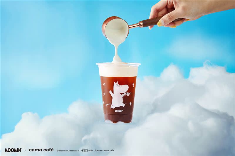 cama café聯名Moomin姆明家族 開啟一場浮雲咖啡之旅。（圖／品牌業者提供）