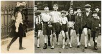 <p>À esquerda, um estudante em Londres. À direita, um grupo de rapazes indo pescar no Hyde Park (<i>Flickr</i>).</p>