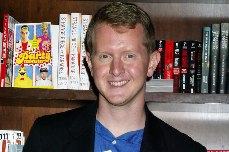 Ken Jennings signs copies of his new book "Brainiac" at Barnes & Noble in New York in 2006. File Photo by Laura Cavanaugh/UPI