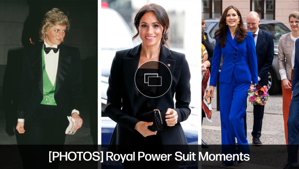 royal style, suits, meghan markle, princess diana