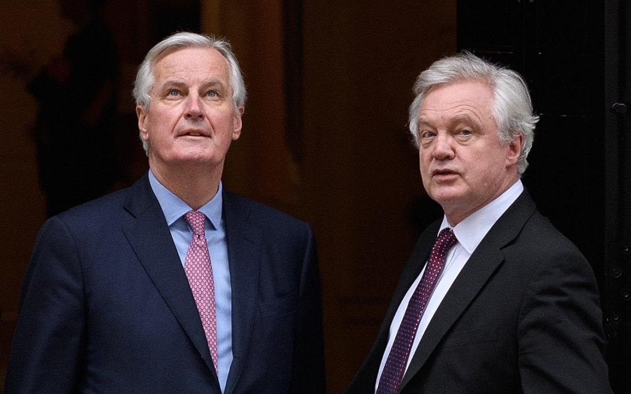 Michel Barnier and David Davis - Getty Images Europe