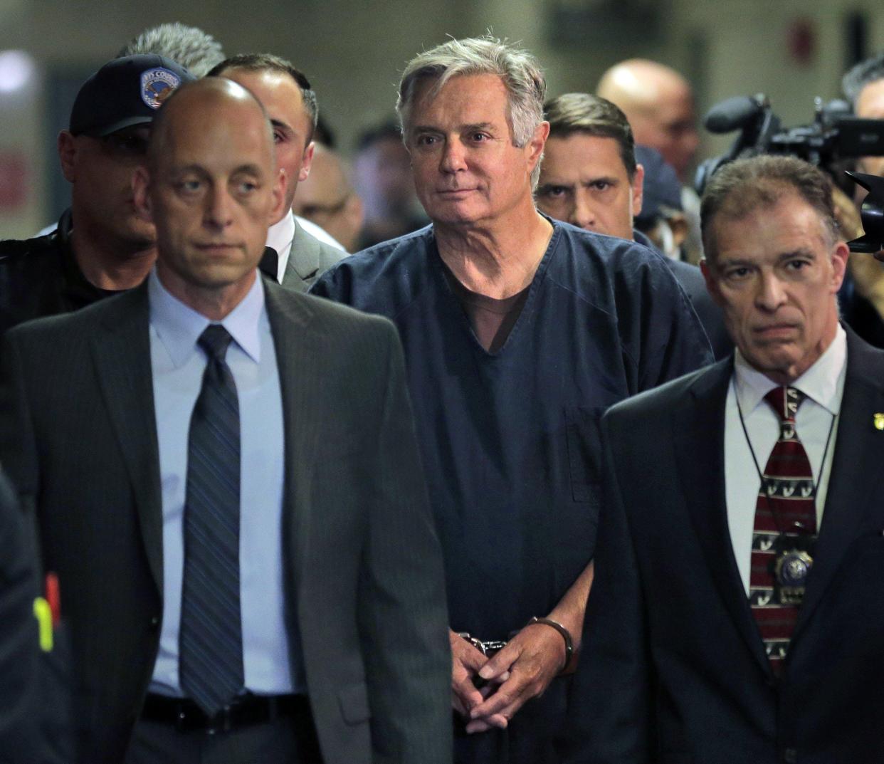 Paul Manafort arrives in court in New York in this June 27, 2019 file photo.