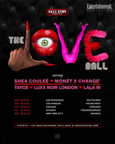 <p>Dan Polyak</p> Shea Couleé The Love Ball tour dates