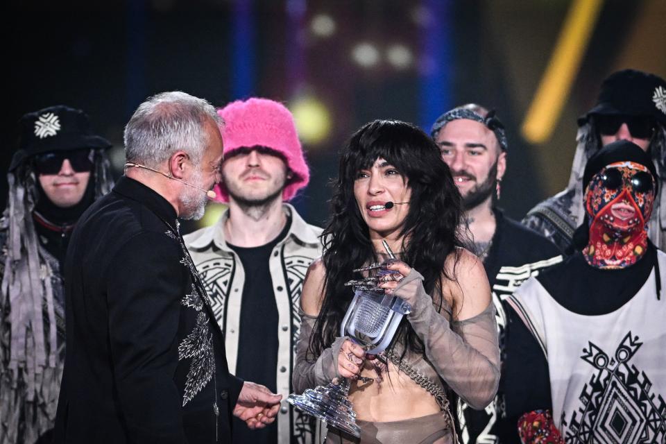 Loreen celebra tras ganar la final de Eurovision (Photo by OLI SCARFF/AFP via Getty Images)