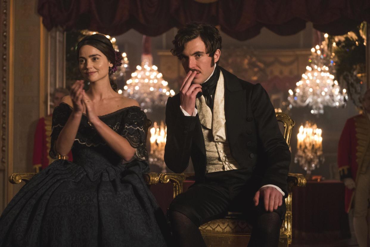 Royal couple: Jenna Coleman as Queen Victoria and Tom Hughes as Prince Albert