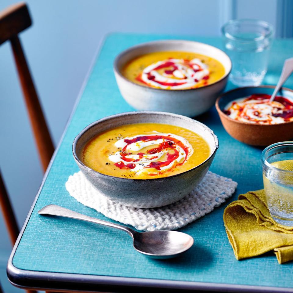 february seasonal recipes carrot and orange soup