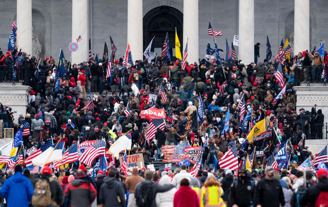 Incited by the President Trump Supporters Violently Storm the Capitol