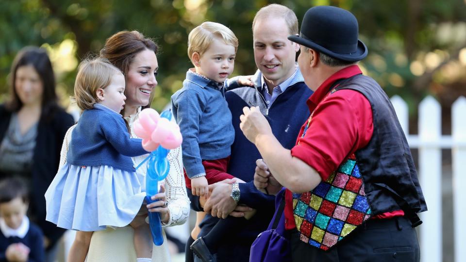 Enraptured by a magic show (and that's just William)