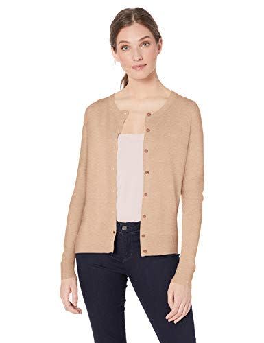 12) Lightweight Crewneck Cardigan Sweater