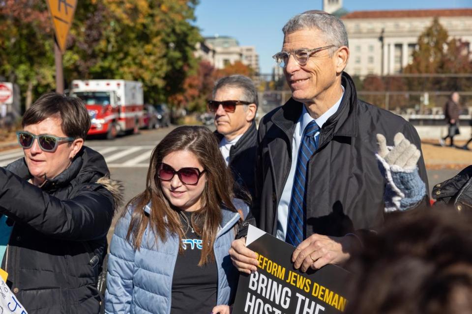 Rabbi Rick Jacobs at the March for Israel in Washington, D.C., on Nov. 14, 2023. / Credit: Photo by Sherwyn Santos