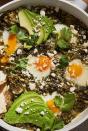<p>Originating in North Africa and now strongly associated with Israeli cuisine, <a href="https://www.delish.com/cooking/recipe-ideas/recipes/a52277/shakshuka-with-feta-and-parsley-recipe/" rel="nofollow noopener" target="_blank" data-ylk="slk:shakshuka;elm:context_link;itc:0;sec:content-canvas" class="link ">shakshuka</a> typically involves a sauce of tomatoes and red peppers. Our take on this simmered skillet breakfast, however, takes flavor inspiration from Mexico and spins the color wheel thanks to roasted tomatillos and Swiss chard.<br><br>Get the <strong><a href="https://www.delish.com/cooking/a35646566/green-shakshuka-recipe/" rel="nofollow noopener" target="_blank" data-ylk="slk:Green Shakshuka recipe;elm:context_link;itc:0;sec:content-canvas" class="link ">Green Shakshuka recipe</a></strong>.</p>