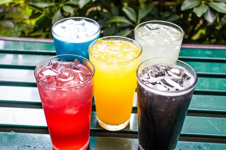 Living Vine offers a colorful and healthful variety of juices and teas.