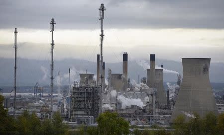 A general view of the Grangemouth oil refinery, at Grangemouth, Scotland October 21, 2013. REUTERS/Russell Cheyne