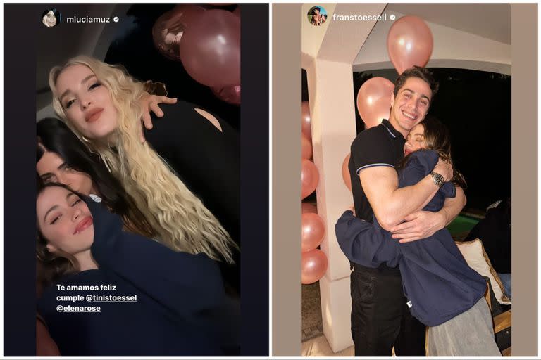 Tini recibió su cumpleaños junto a su mamá y su amiga Elena Rose y su hermano Francisco