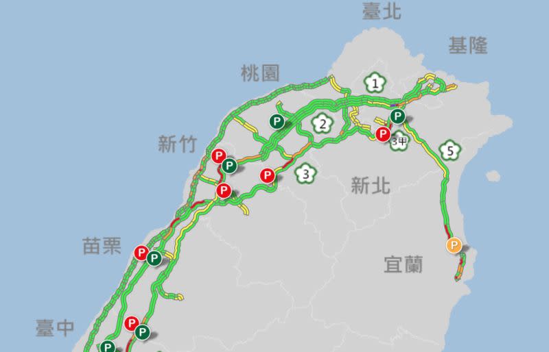 ▲清明連假塞不停，國五、湖口路段時速不到40公里（圖／翻攝高公局）