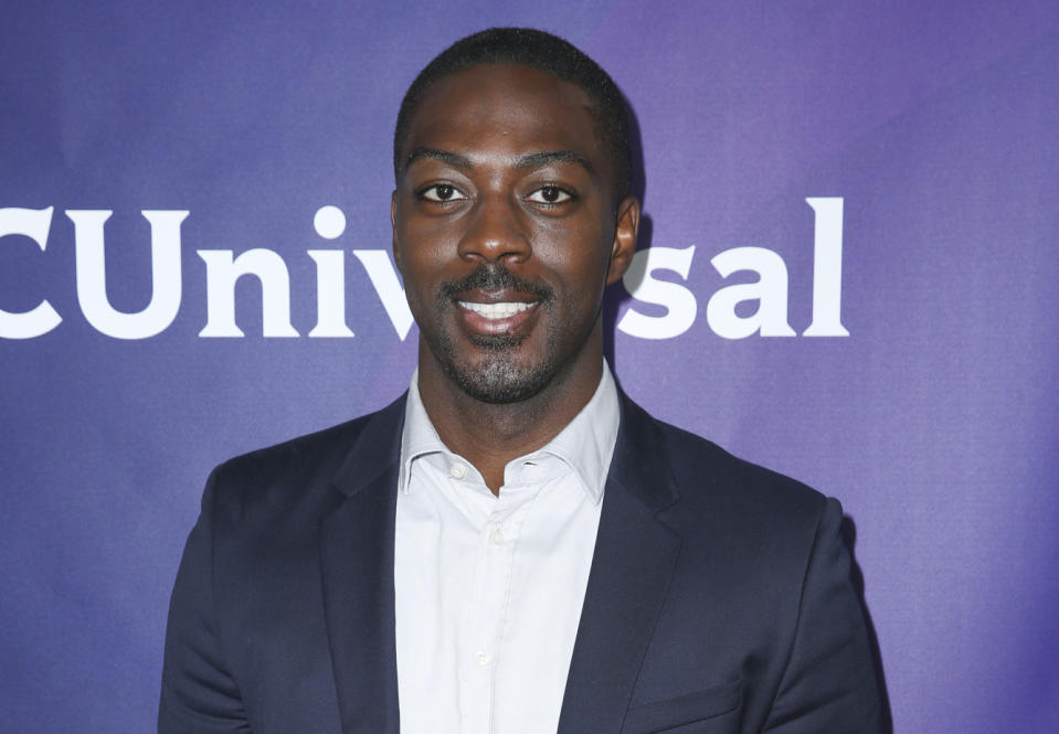 FILE - Actor David Ajala arrives at the NBCUniversal Television Critics Association summer press tour in Beverly Hills, Calif., on Aug. 3, 2016. Ajala turns 35 on May 21. (Photo by Rich Fury/Invision/AP, File)