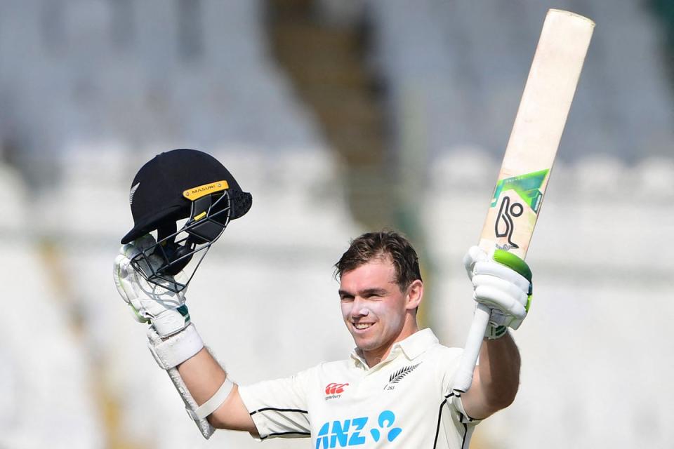 Latham made a 13th Test hundred (AFP via Getty Images)