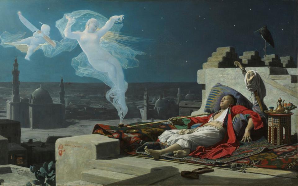 A Eunuch's Dream (1874) by Jean-Jules-Antoine Lecomte du Nouÿ