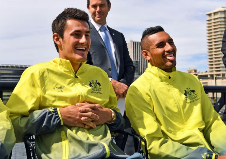 Nick Kyrgios (R) and Bernard Tomic have frequently fallen foul of tennis authorities and have a love-hate relationship with Australian public