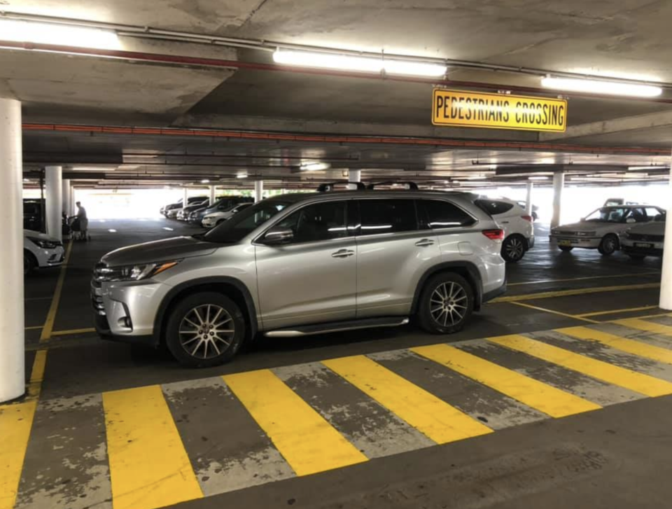 The driver left their vehicle in the middle of the road at the Marrickville Metro Shopping Centre car park. 