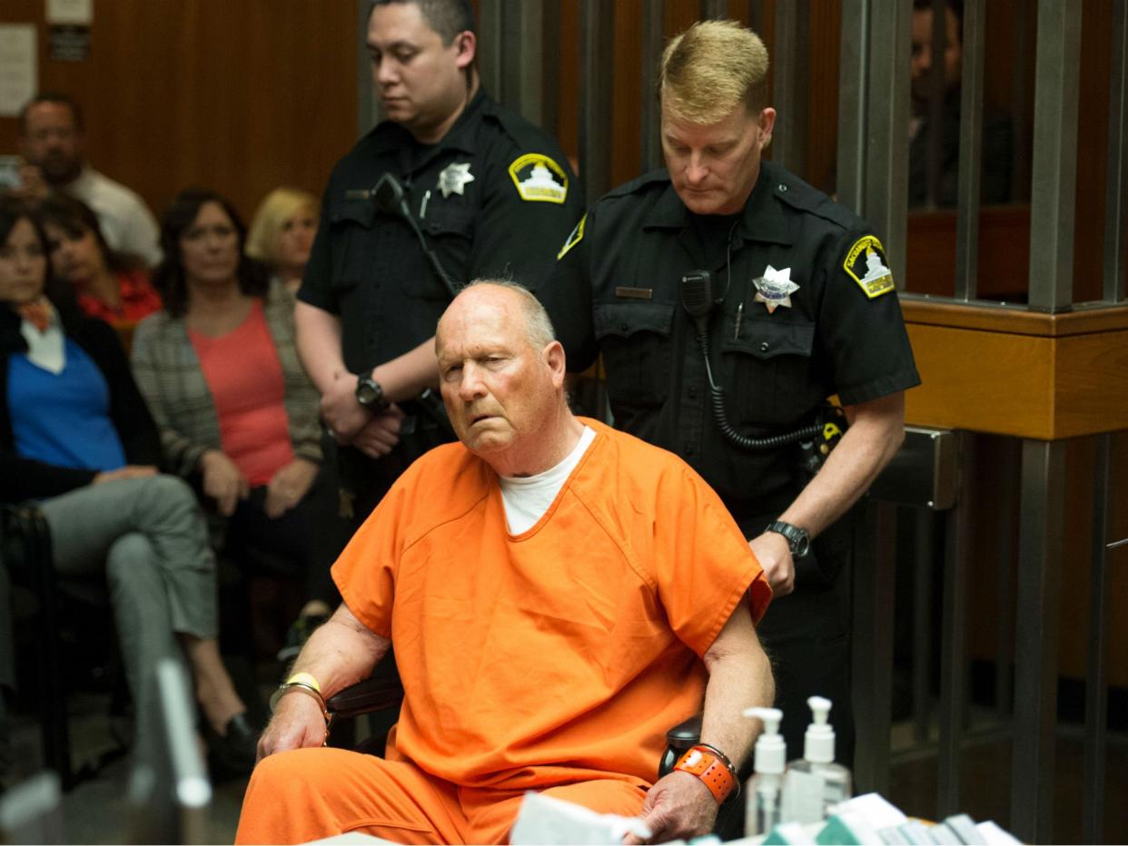 Joseph James DeAngelo at his arraignment in California Superior court in Sacramento, California: Sacramento Bee/Randy Pench/Pool via REUTERS