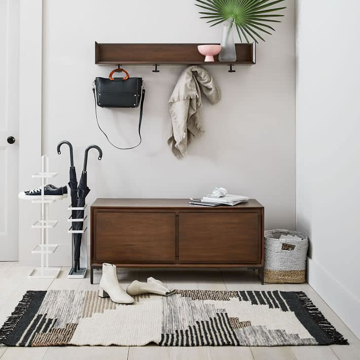West Elm, as it has in so many other tricky appearance vs. function situations, is now offering an entryway solution—and the Nolan Collection is prettier than we could have even hoped for.