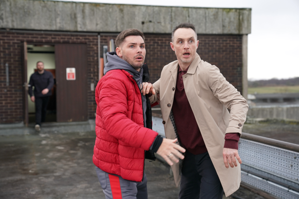 ste hay and james nightingale in hollyoaks