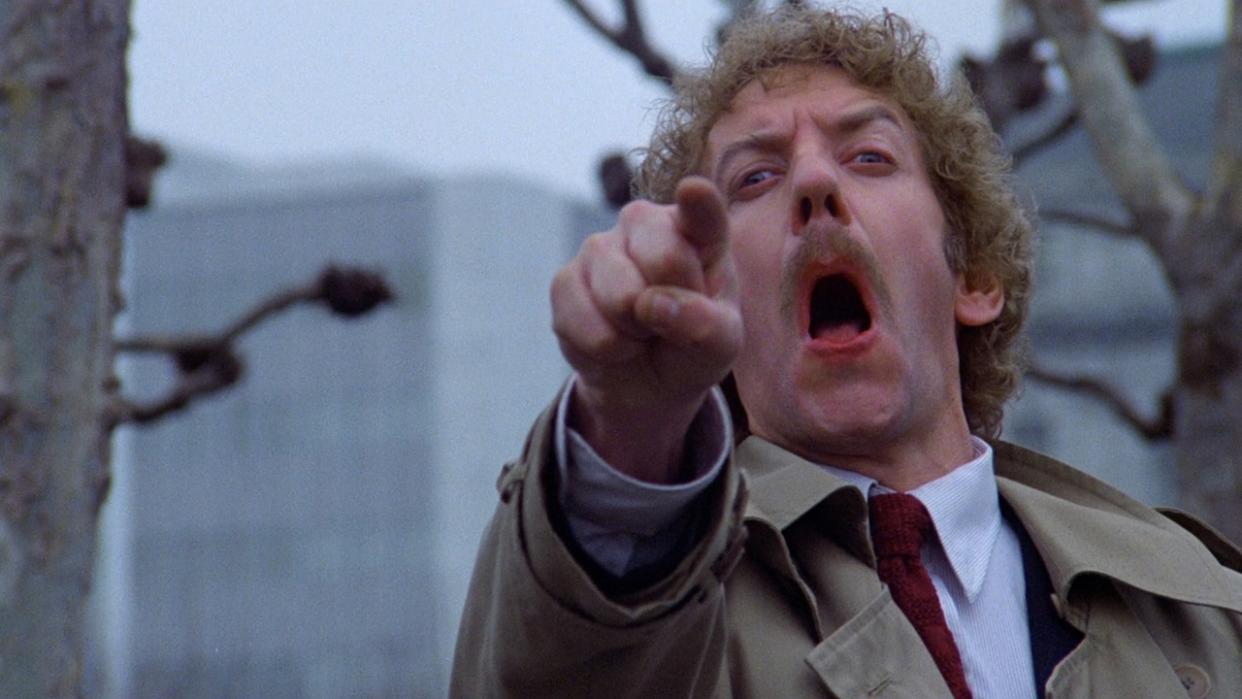  Donald Sutherland in Invasion of the Body Snatchers. 