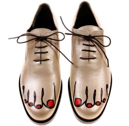 Comme Des Garcons "toe" shoes