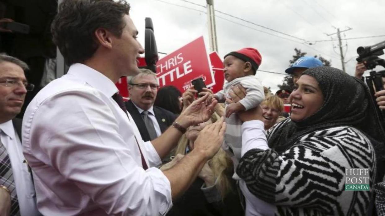 Justin Trudeau And Barack Obama Turn To Mush When A Baby's Around