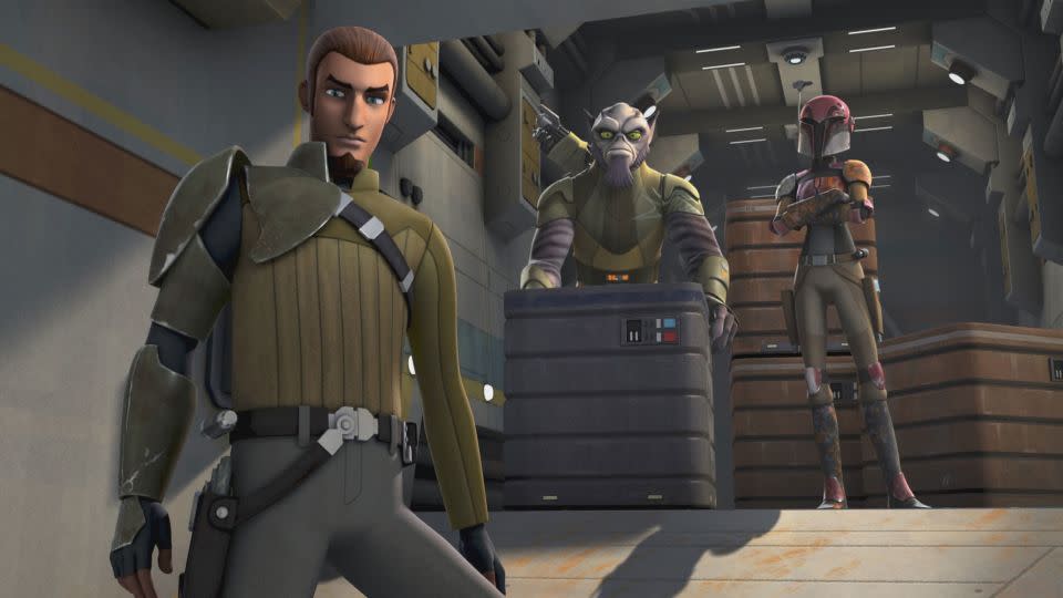 Kanan Jarrus, Zeb Orrelios and Sabine Wren take on the Empire in "Star Wars Rebels." - Disney XD/Everett Collection