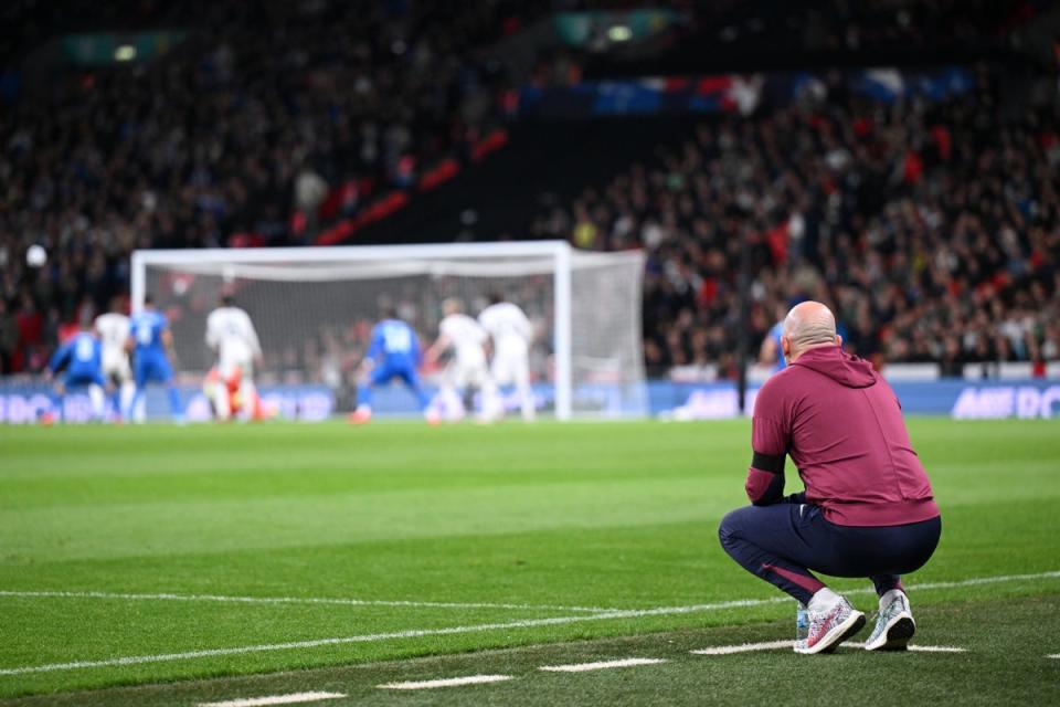 Lee Carsley’s hopes of securing the permanent England job have been dented (The FA via Getty Images)