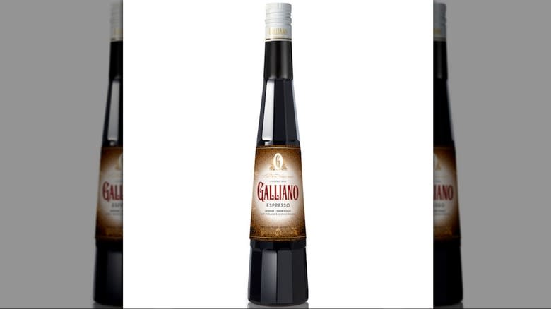 Tall Galliano espresso liqueur bottle