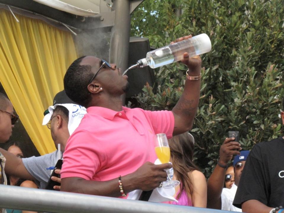 Diddy, who made nearly a billion from his deal with liquor company Diageo, was often seen drinking the brand’s Cîroc vodka. Mr O / Splash News