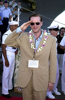 Cary Elwes aboard the USS John C. Stennis at the Honolulu, Hawaii premiere of Touchstone Pictures' Pearl Harbor