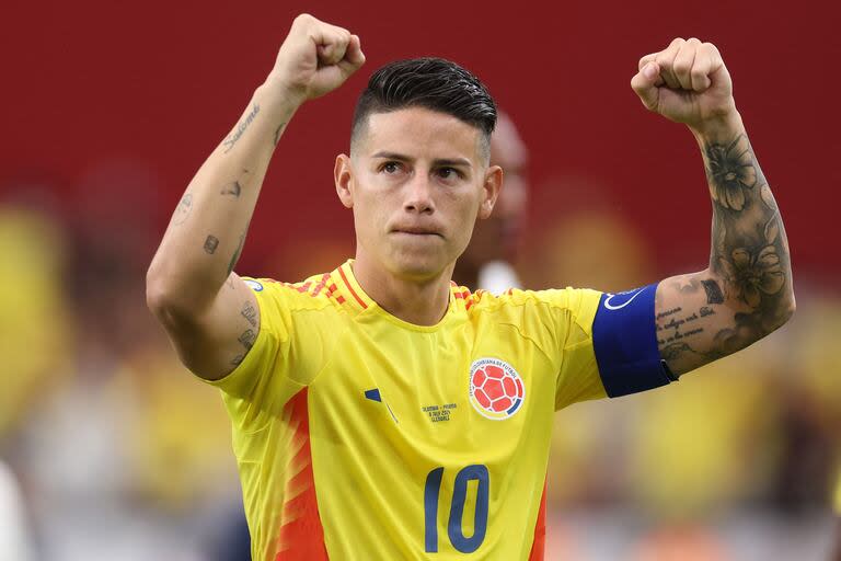 James Rodríguez es el capitán y la máxima figura de Colombia; sueña con llegar a la final