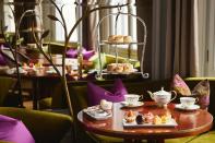 <p>Arguably London's best hotel afternoon tea, <a href="https://www.booking.com/hotel/gb/mandarin-oriental-hyde-park-london.en-gb.html?aid=2070929&label=hotel-afternoon-tea" rel="nofollow noopener" target="_blank" data-ylk="slk:Mandarin Oriental Hyde Park;elm:context_link;itc:0;sec:content-canvas" class="link ">Mandarin Oriental Hyde Park</a>'s marvellous experience takes place in the impossibly-chic Rosebery, a backdrop that oozes elegance and glamour, which dates to the 1920s when the stylish tea room was frequented by the prime minister. The afternoon tea reflects the hotel group's oriental heritage too, with delectable sandwiches that resemble sushi. There's smoked and nori poached salmon, braised black leg chicken and Cotswold egg and black truffle among the impressive fillings. </p><p>The sandwiches are served alongside warm scones on a metal mandarin tree, again as a reminder of the hotel group's origins. Devonshire clotted cream and three different jam flavours, including rose petal jelly, accompany the scones, while the pastries are almost too pretty to eat. There's the white chocolate and coconut biscuit, a mocha and tonka mille-feuille, with dark chocolate too, and a jaffa orange Batttnegery cake. </p><p>The tea list is as extensive as you'd imagine and the tea is brought to you brewed to perfection. Earl Grey, genmaicha, White Peony – you name it, the Rosebery's tea menu has it. The highlight of afternoon tea at the Mandarin Oriental is the impeccable service for which it is renowned. The staff here will go above and beyond, bringing out plates of sandwiches until you ask them to stop, and recommending the variety of teas you should taste throughout. It's one hotel afternoon tea worth returning for.</p><p>During the summer, you can also make the most of the sunshine and the hotel's incredible location next to Hyde Park by enjoying an afternoon tea picnic. You'll receive your afternoon tea in a hamper with a picnic blanket to make it an alfresco affair.</p><p><strong>Price: </strong>From £75 per person</p><p><a class="link " href="https://www.booking.com/hotel/gb/mandarin-oriental-hyde-park-london.en-gb.html?aid=2070929&label=hotel-afternoon-tea" rel="nofollow noopener" target="_blank" data-ylk="slk:BOOK A ROOM;elm:context_link;itc:0;sec:content-canvas">BOOK A ROOM</a></p>